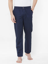 Men's Polka Print, Navy, 100% Cotton, Regular Fit, Elasticated, Waistband, Pyjama  With Side Pockets